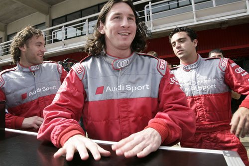 Tom Kristensen y Leo Messi